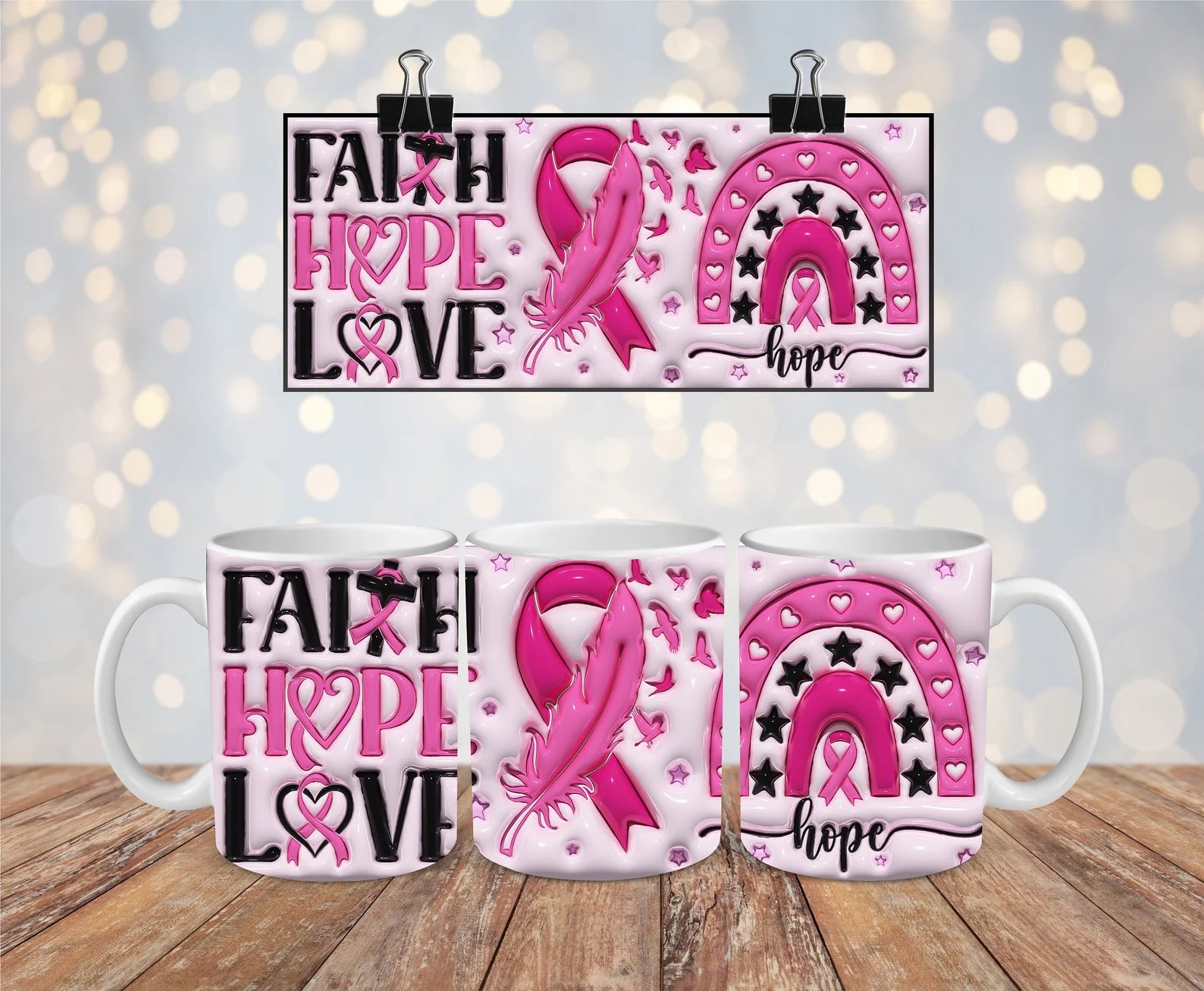 Faith, Hope, Love mug