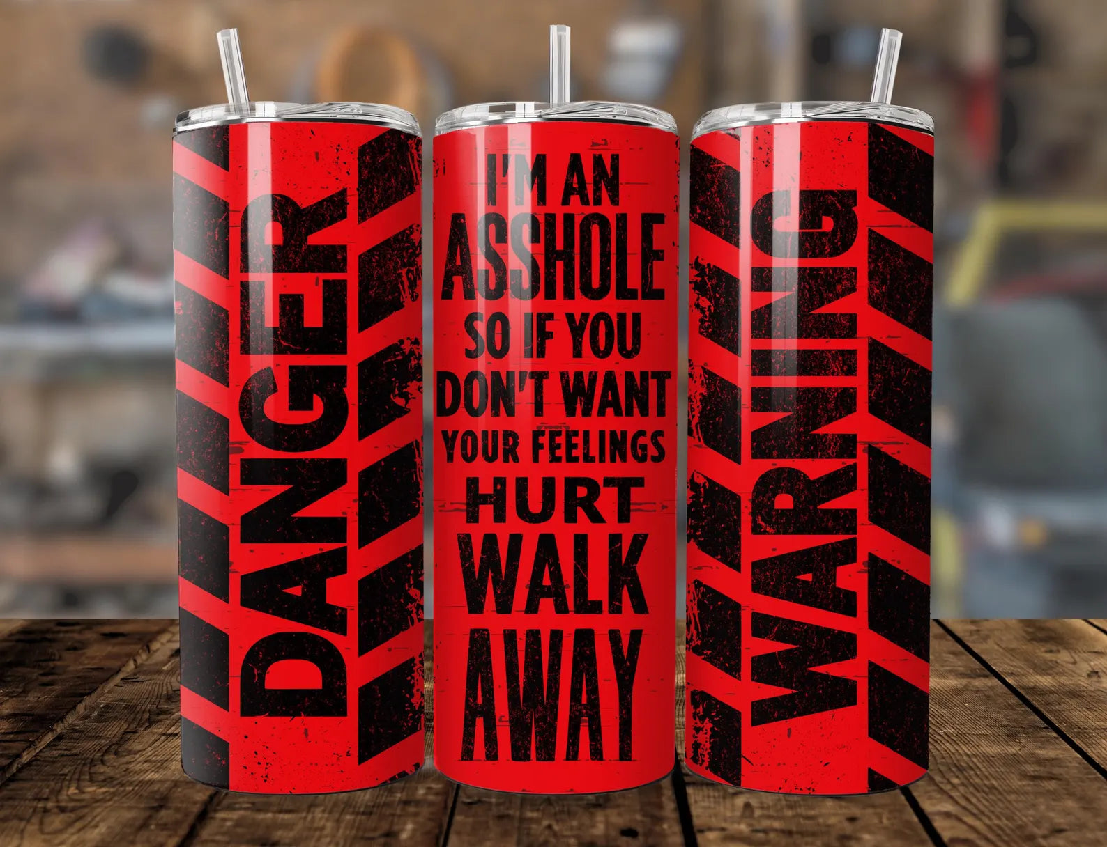 Warning i'm an a**hole travel mug
